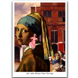 C322 - Girl with Minnie Pearl Earrings