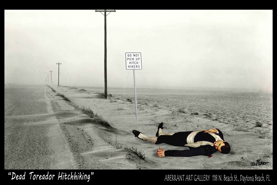 “Dead Toreador, Hitchhiking” POSTER